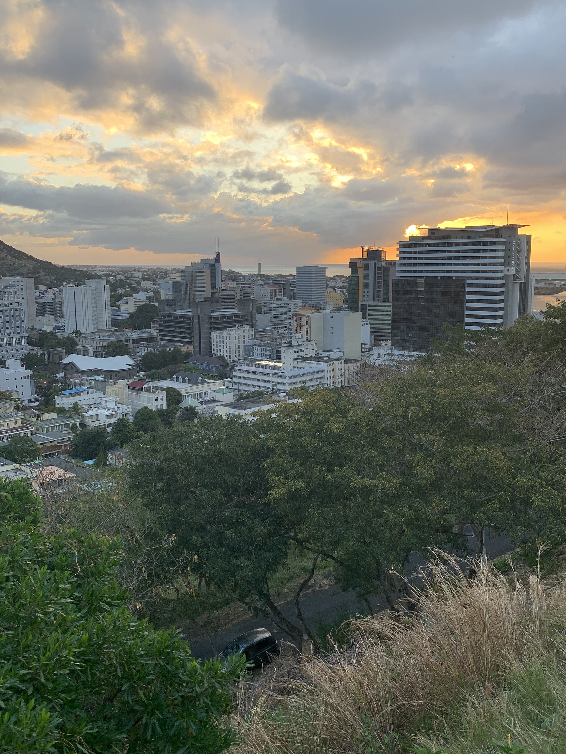 Mauritius skyline or cityscape for Lovisland